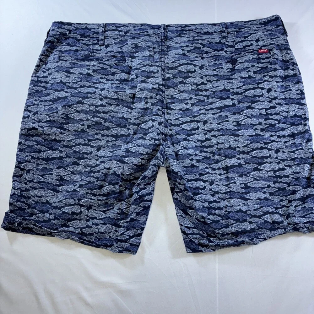 Levi’s XX Chino Shorts Fish Nautical Design‎ Men’s Size 44 Blue